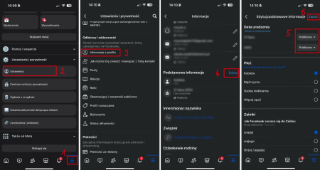 Jak na Facebooku zmienić ustawienia widoczności daty urodzenia