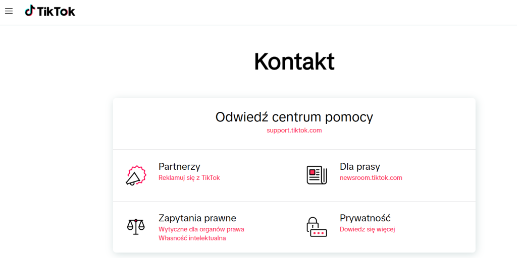 Jak skontaktować się z TikTok Polska
