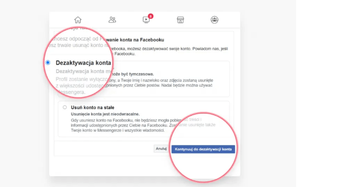 Jak usunąć konto na Facebooku
