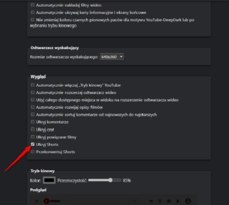 Jak usunąć Shorts z YouTube