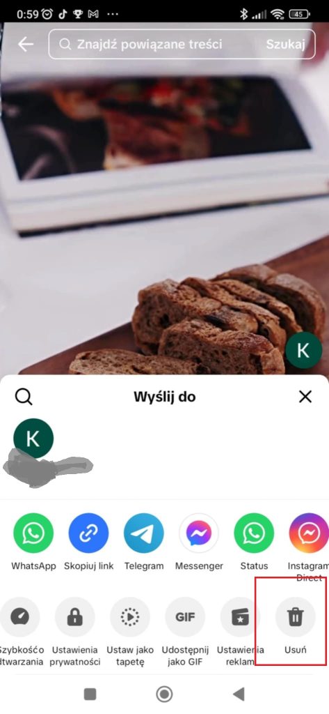 Jak usunąć story na TikToku 