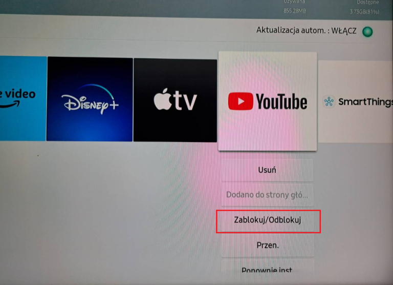 Jak zablokować YouTube na telewizorze