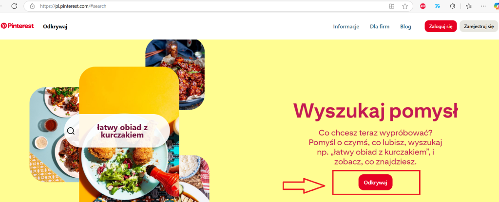 Jak przeglądać Pinterest bez logowania