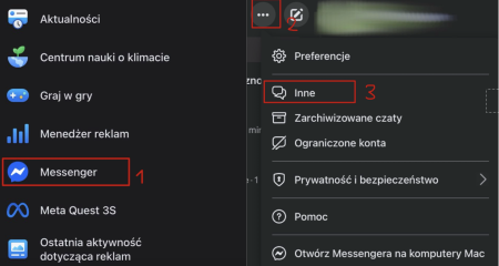 Jak znaleźć ukryte wiadomości na messengerze na komputerze