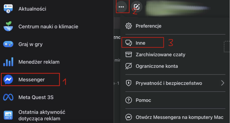 Jak znaleźć ukryte wiadomości na messengerze na komputerze